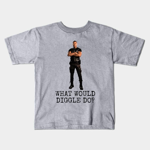 What Would Diggle Do? Kids T-Shirt by FangirlFuel